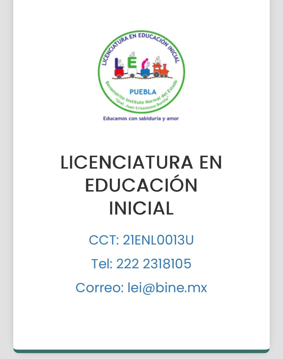 LEI — Licenciatura en Educación Inicial