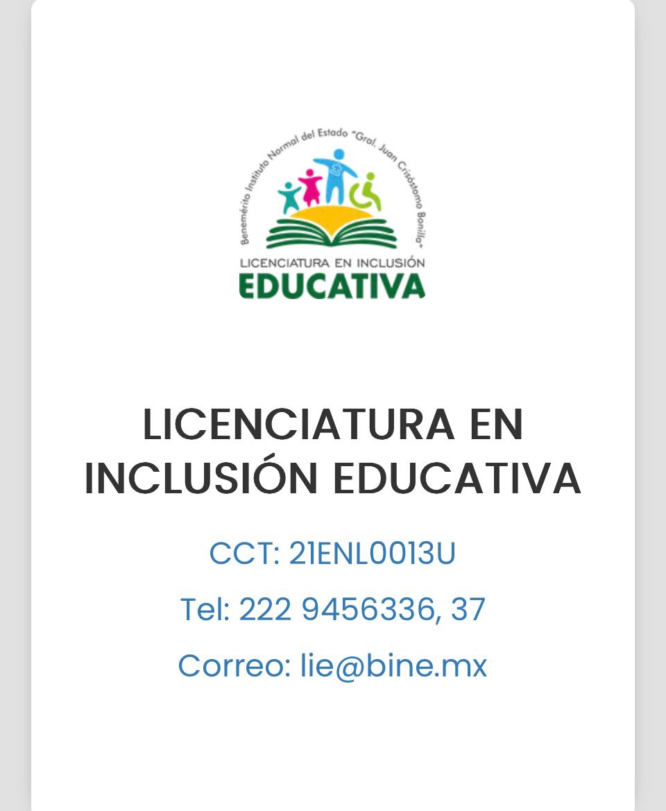 LIE — Licenciatura en Inclusión Educativa