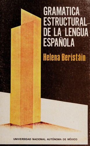 GRAMATICA ESTRUCTURAL DE LA LENGUA ESPAÑOLA
